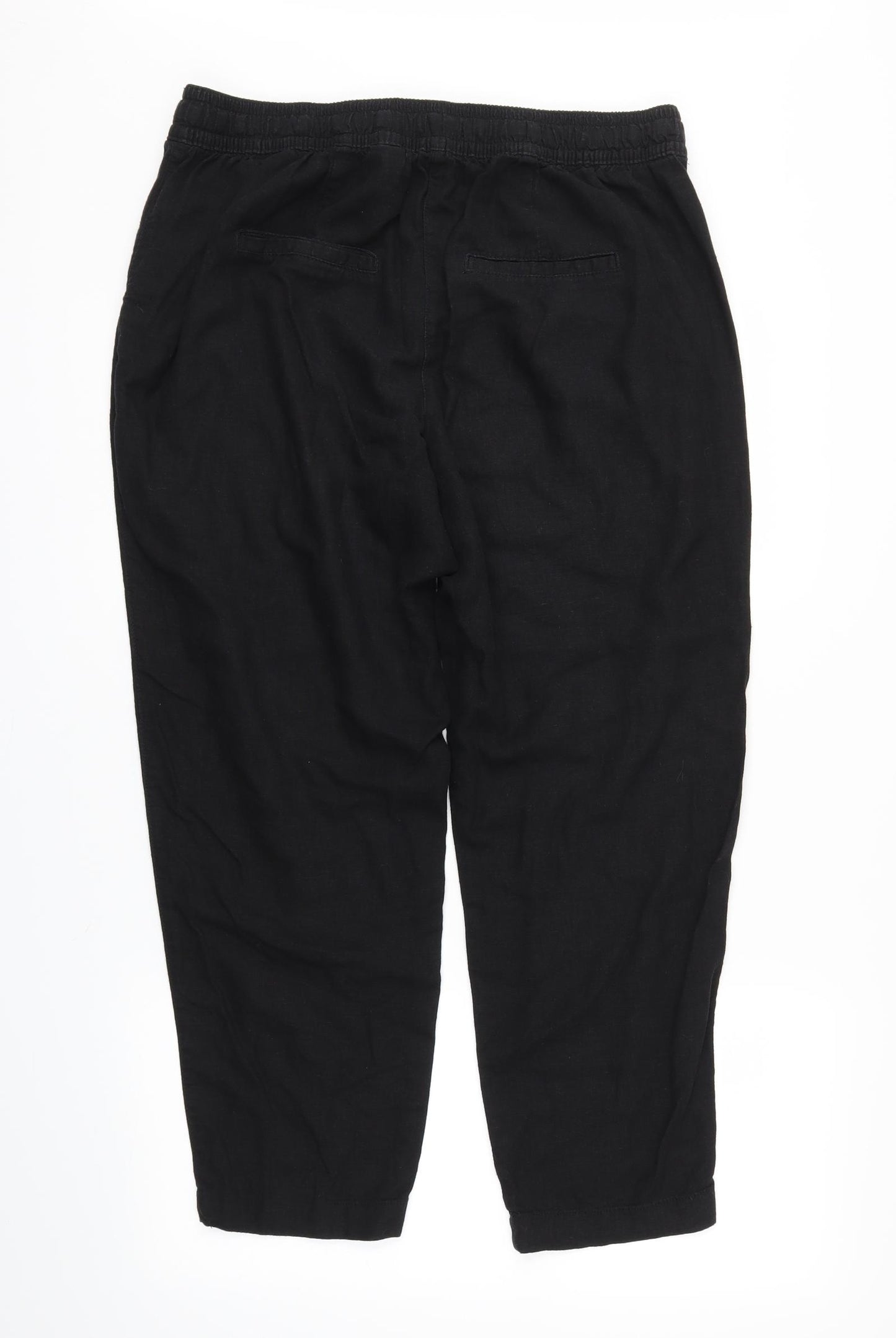 NEXT Womens Black   Trousers  Size 16 L21 in