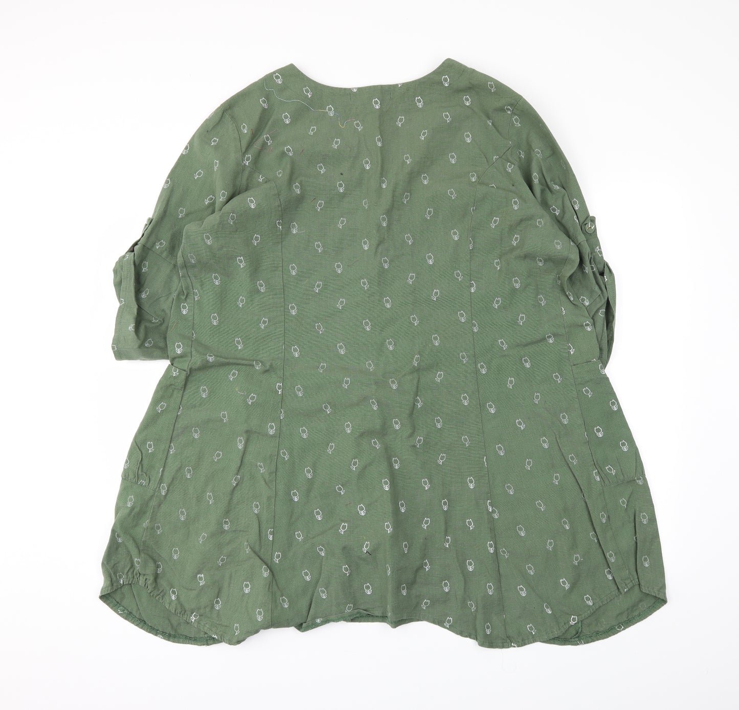 Alice Collins Womens Green   Basic Blouse Size 18