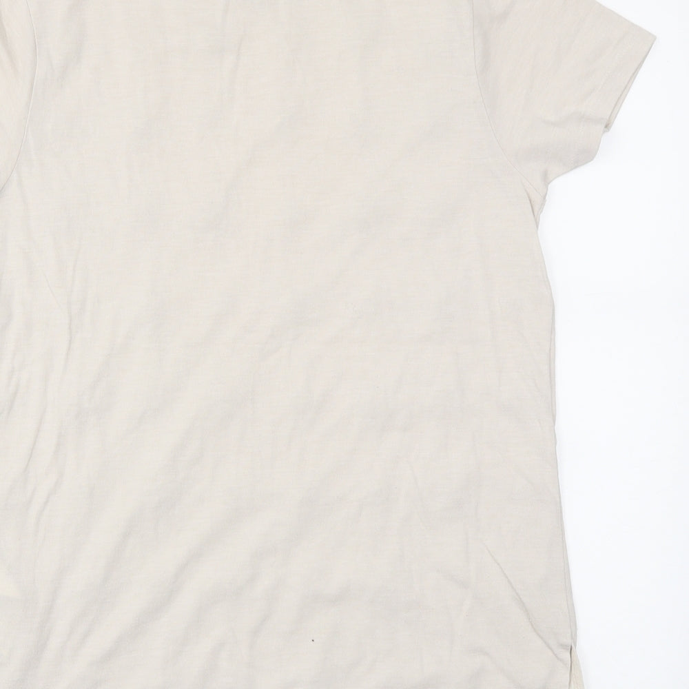 A&G Womens Beige   Basic T-Shirt Size 10