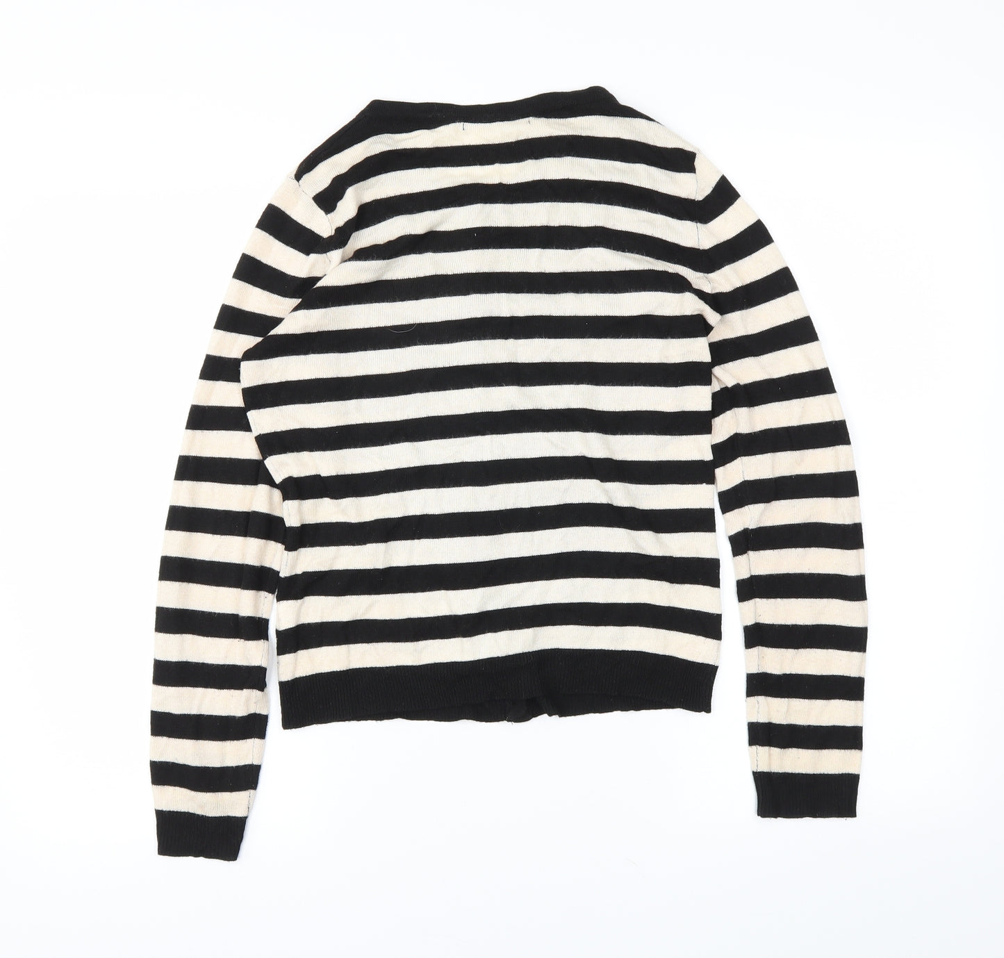 Atmosphere Womens Black Striped  Cardigan Jumper Size 8