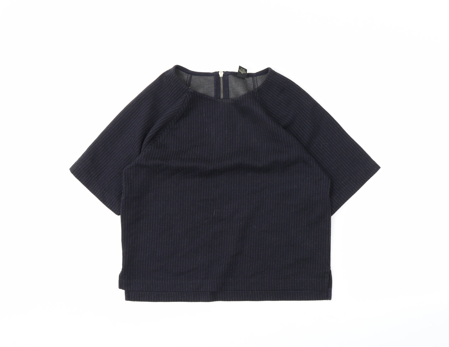forever21 Womens Blue   Cropped T-Shirt Size M