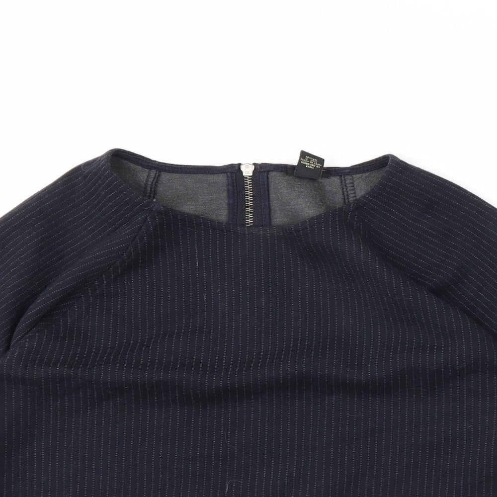 forever21 Womens Blue   Cropped T-Shirt Size M