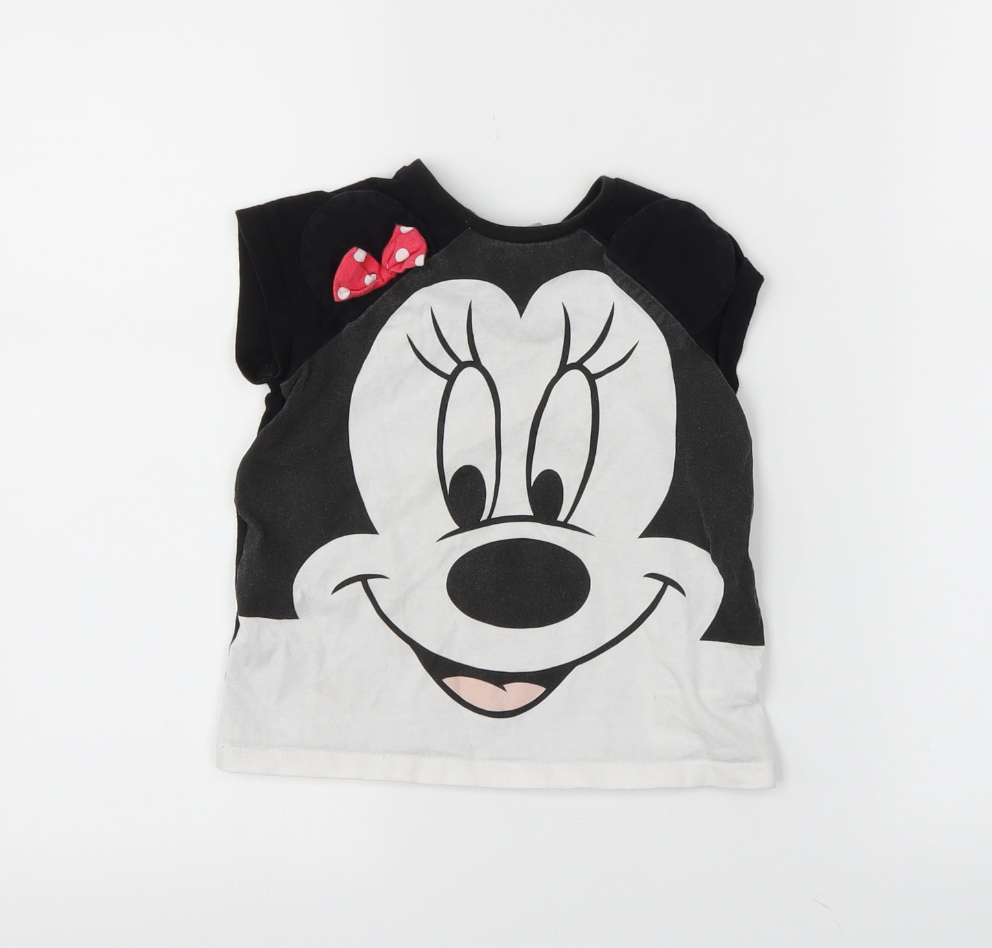 H&M Girls Black   Basic T-Shirt Size 18-24 Months