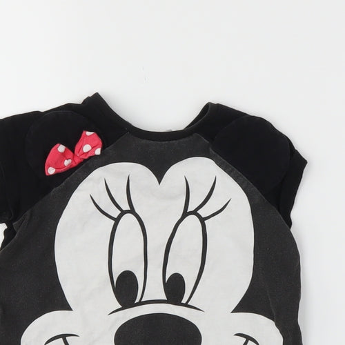 H&M Girls Black   Basic T-Shirt Size 18-24 Months