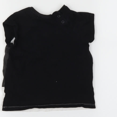 H&M Girls Black   Basic T-Shirt Size 18-24 Months