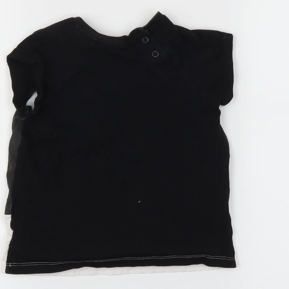 H&M Girls Black   Basic T-Shirt Size 18-24 Months