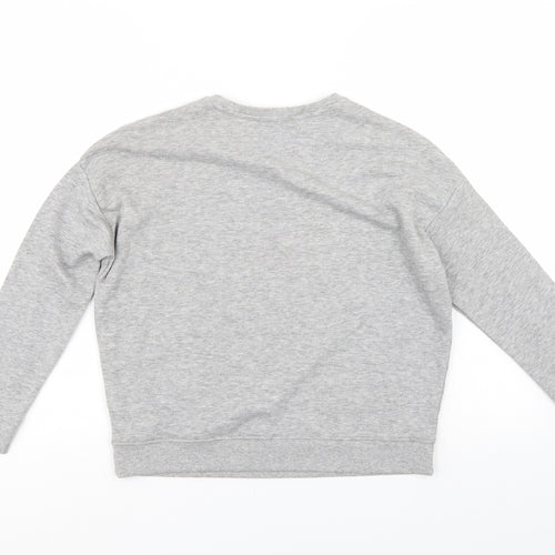 New Look Womens Grey   Pullover Sweatshirt Size 10