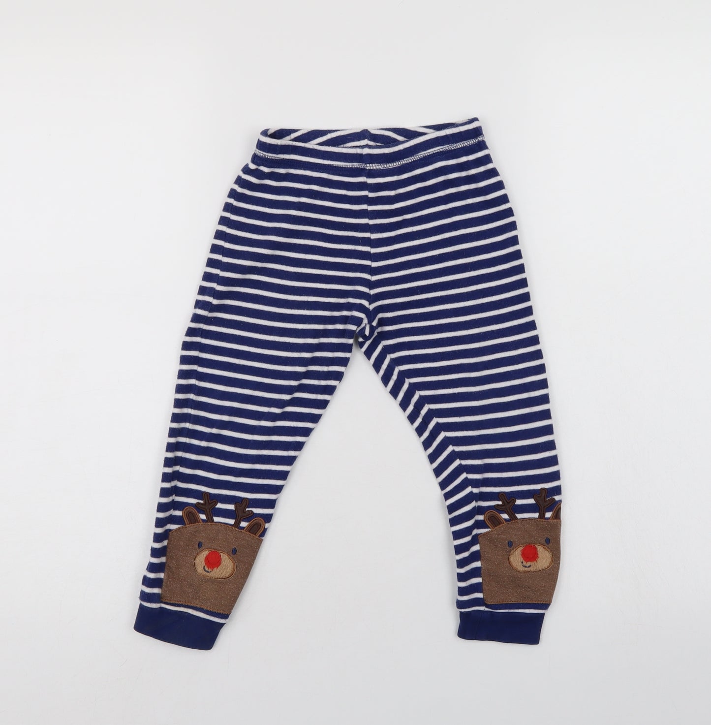 George Boys Blue Striped   Pyjama Pants Size 3-4 Years