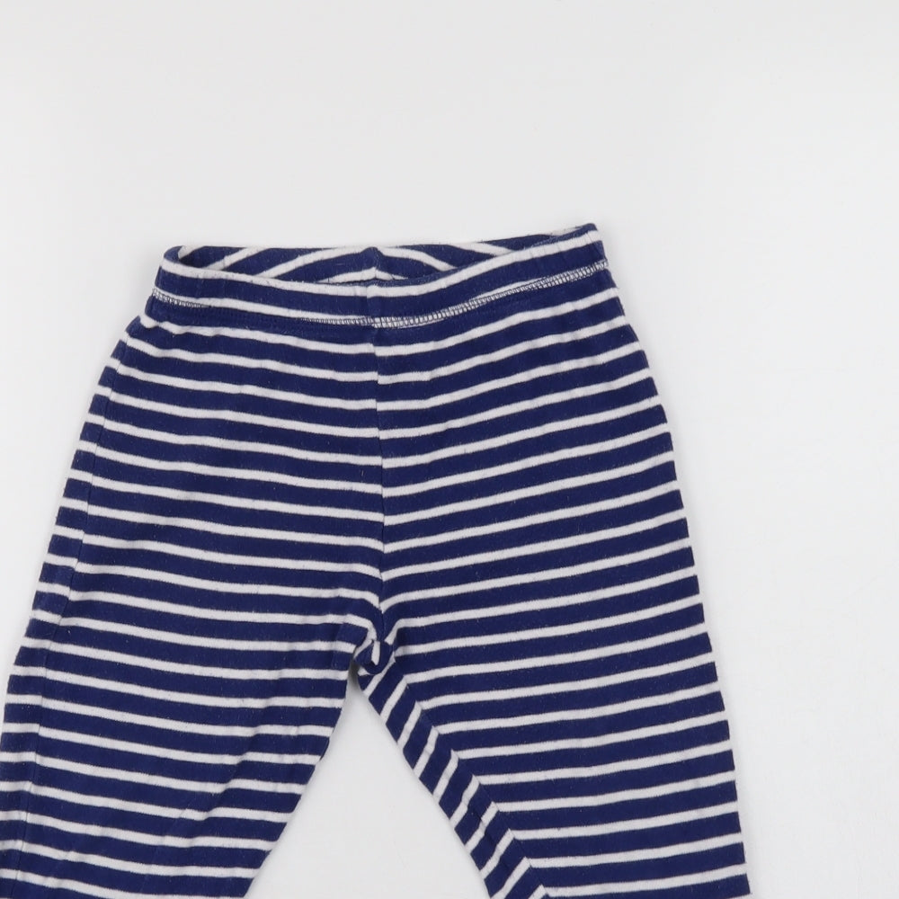 George Boys Blue Striped   Pyjama Pants Size 3-4 Years