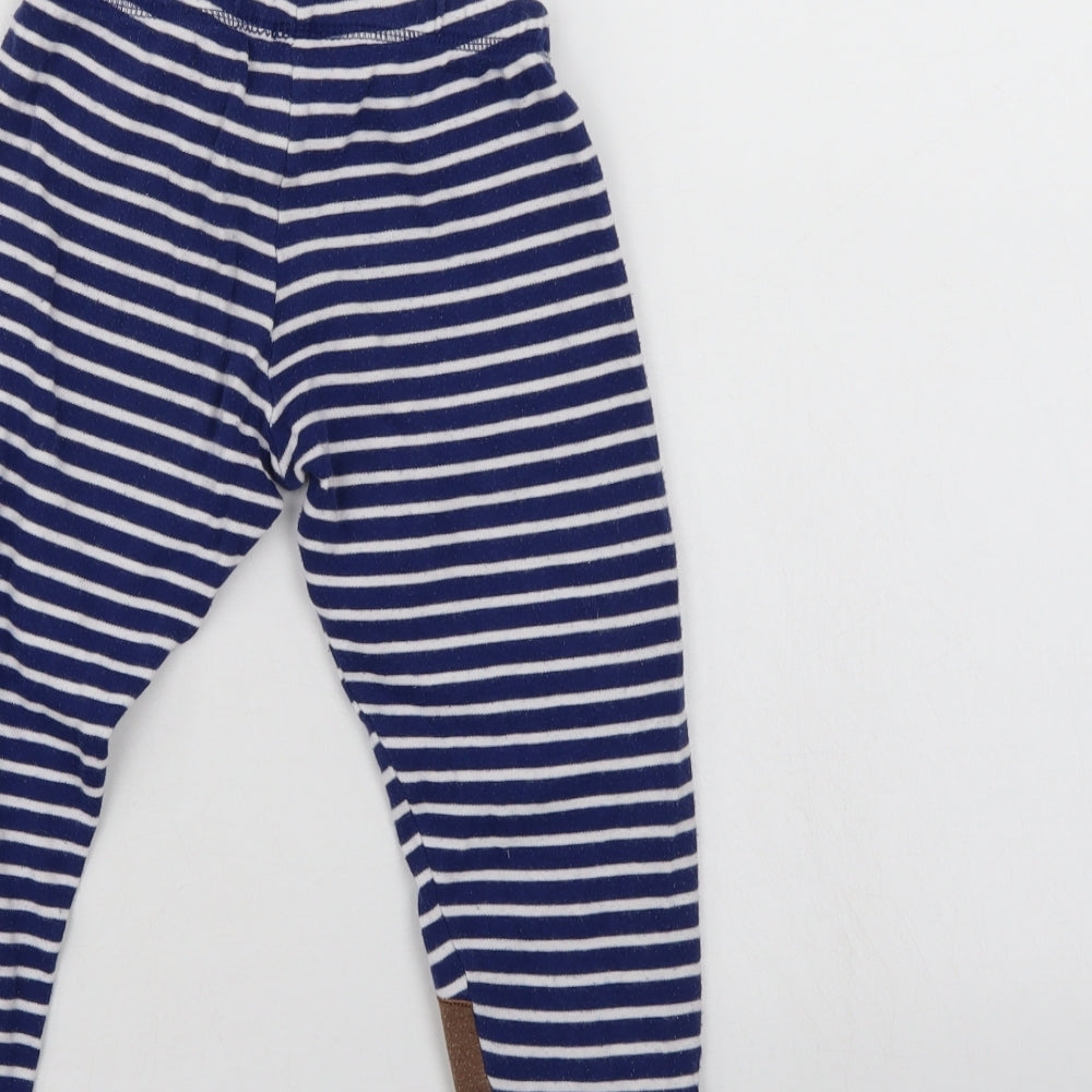 George Boys Blue Striped   Pyjama Pants Size 3-4 Years