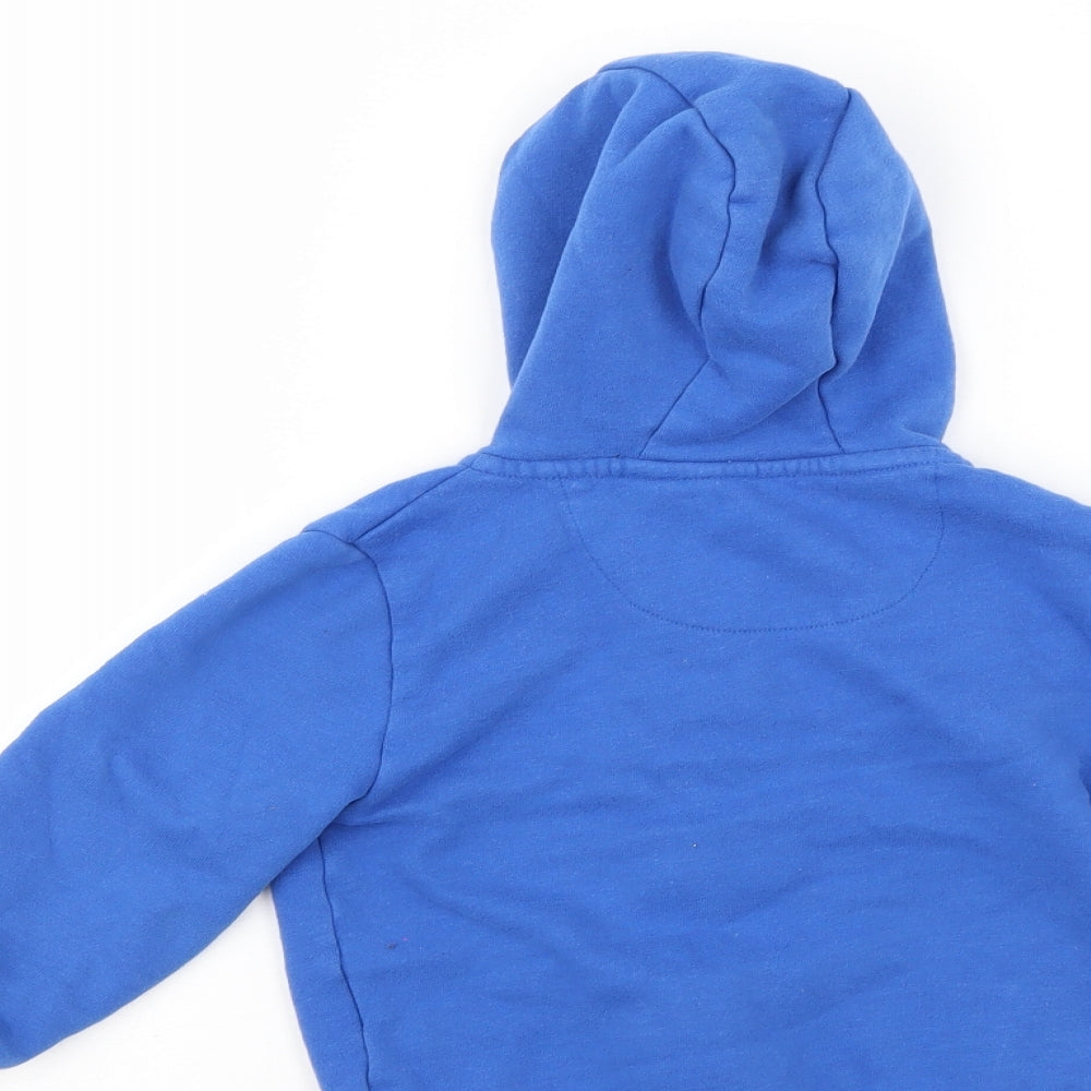 Rebel Boys Blue   Full Zip Hoodie Size 2-3 Years