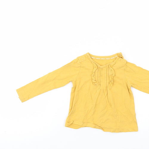 TU Girls Yellow   Pullover Casual Size 9-12 Months