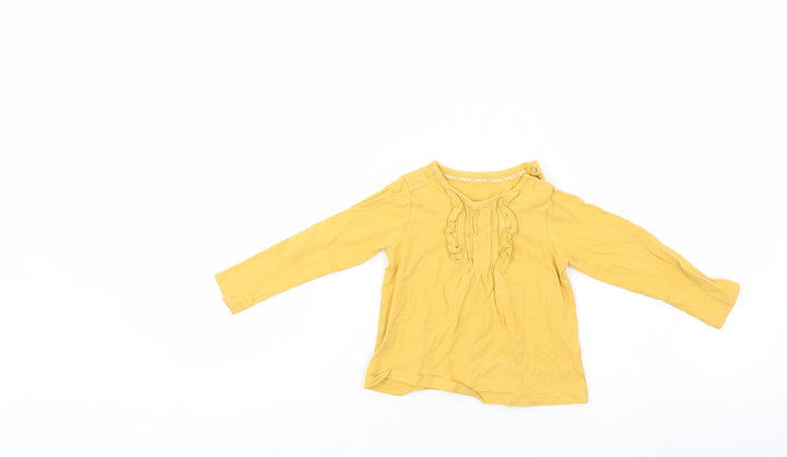 TU Girls Yellow   Pullover Casual Size 9-12 Months