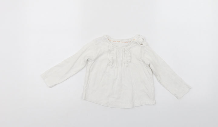 TU Girls White   Pullover Casual Size 9-10 Years