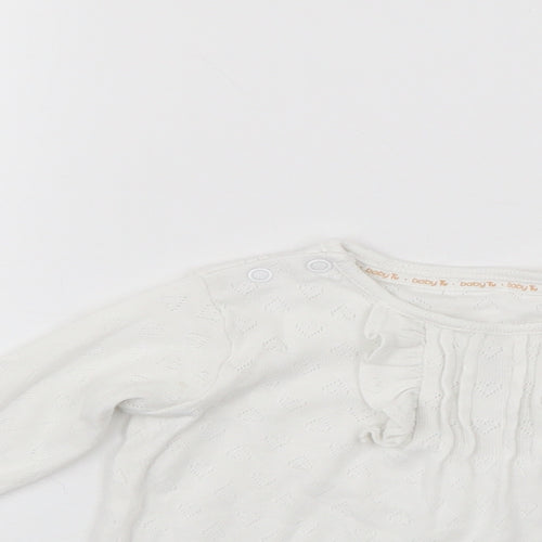 TU Girls White   Pullover Casual Size 9-10 Years