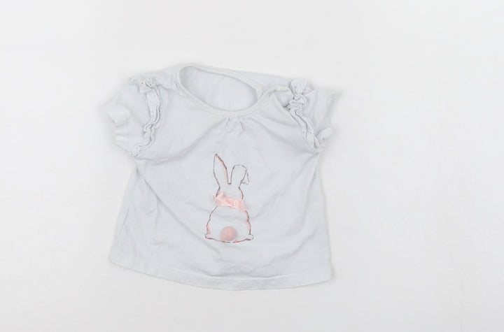 Preworn Baby Blue   Basic T-Shirt Size 3-6 Months