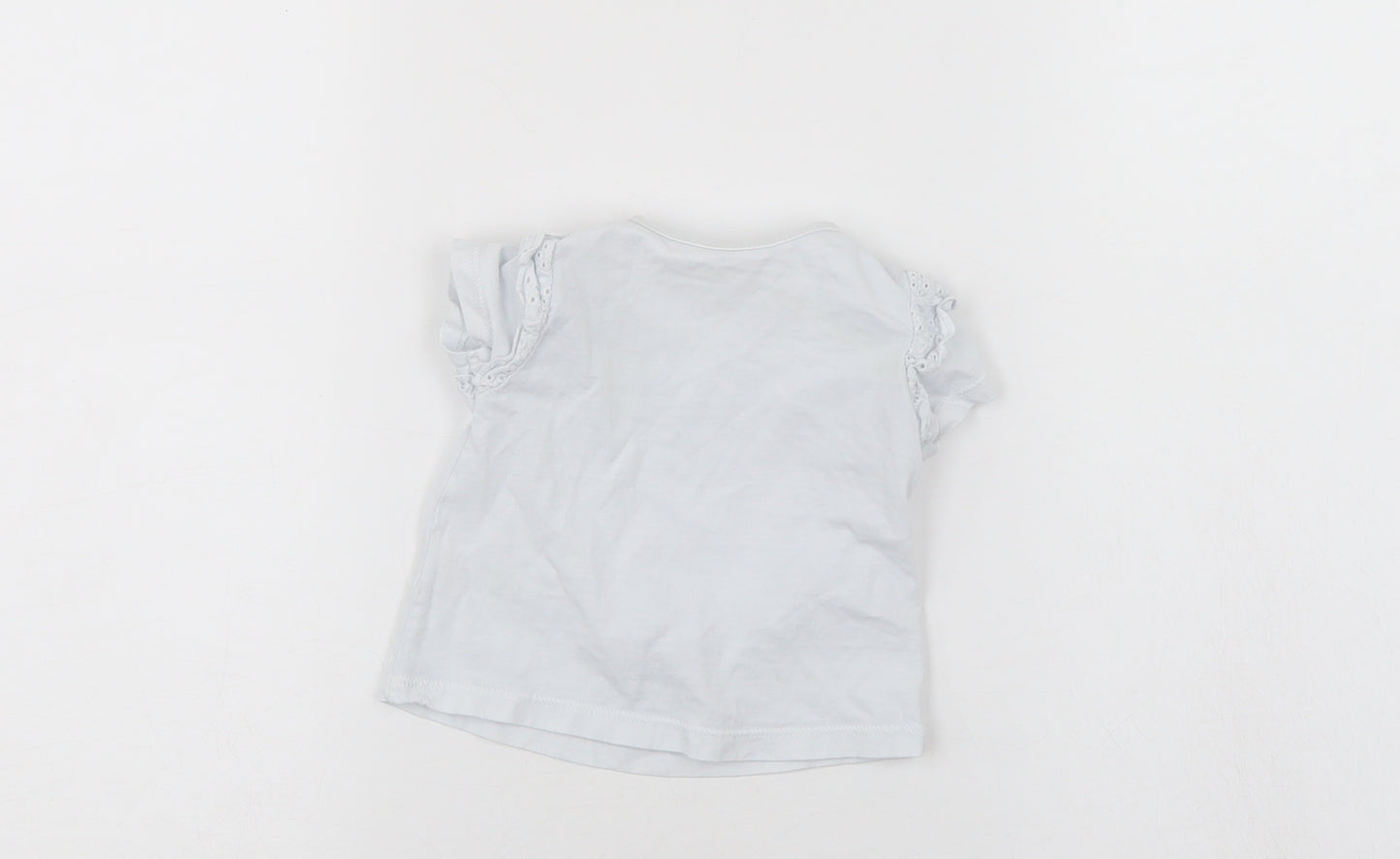 Preworn Baby Blue   Basic T-Shirt Size 3-6 Months