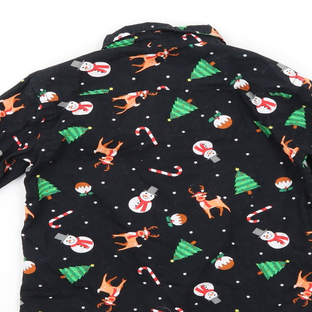 George Boys Black Animal Print  Basic Casual Size 3-4 Years  - Christmas