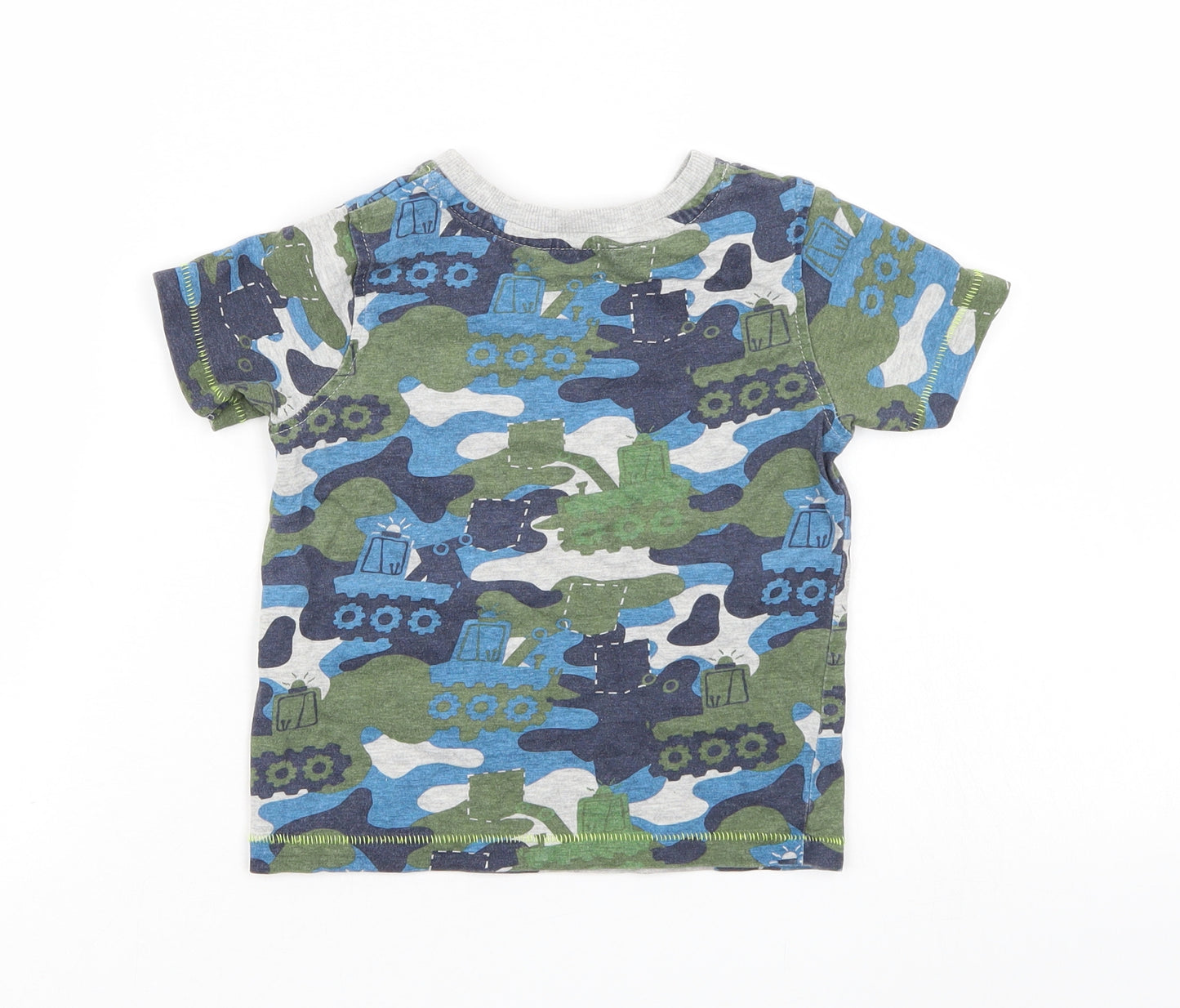 George Boys Multicoloured Camouflage  Basic T-Shirt Size 2-3 Years