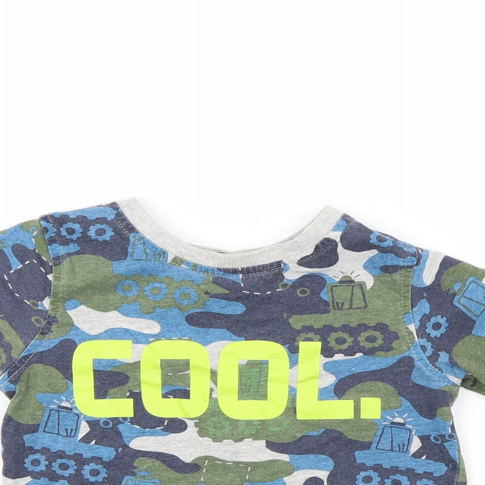 George Boys Multicoloured Camouflage  Basic T-Shirt Size 2-3 Years
