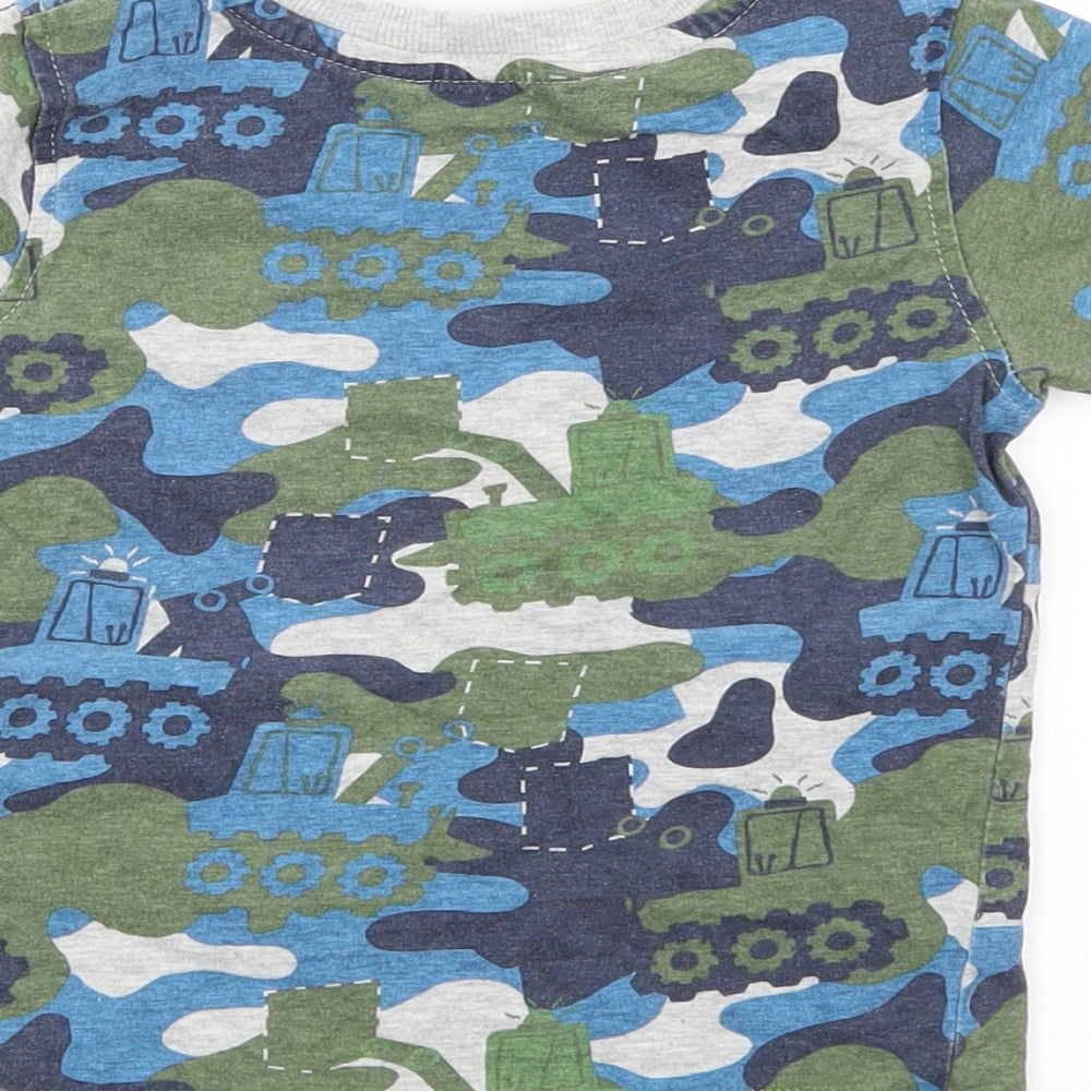 George Boys Multicoloured Camouflage  Basic T-Shirt Size 2-3 Years
