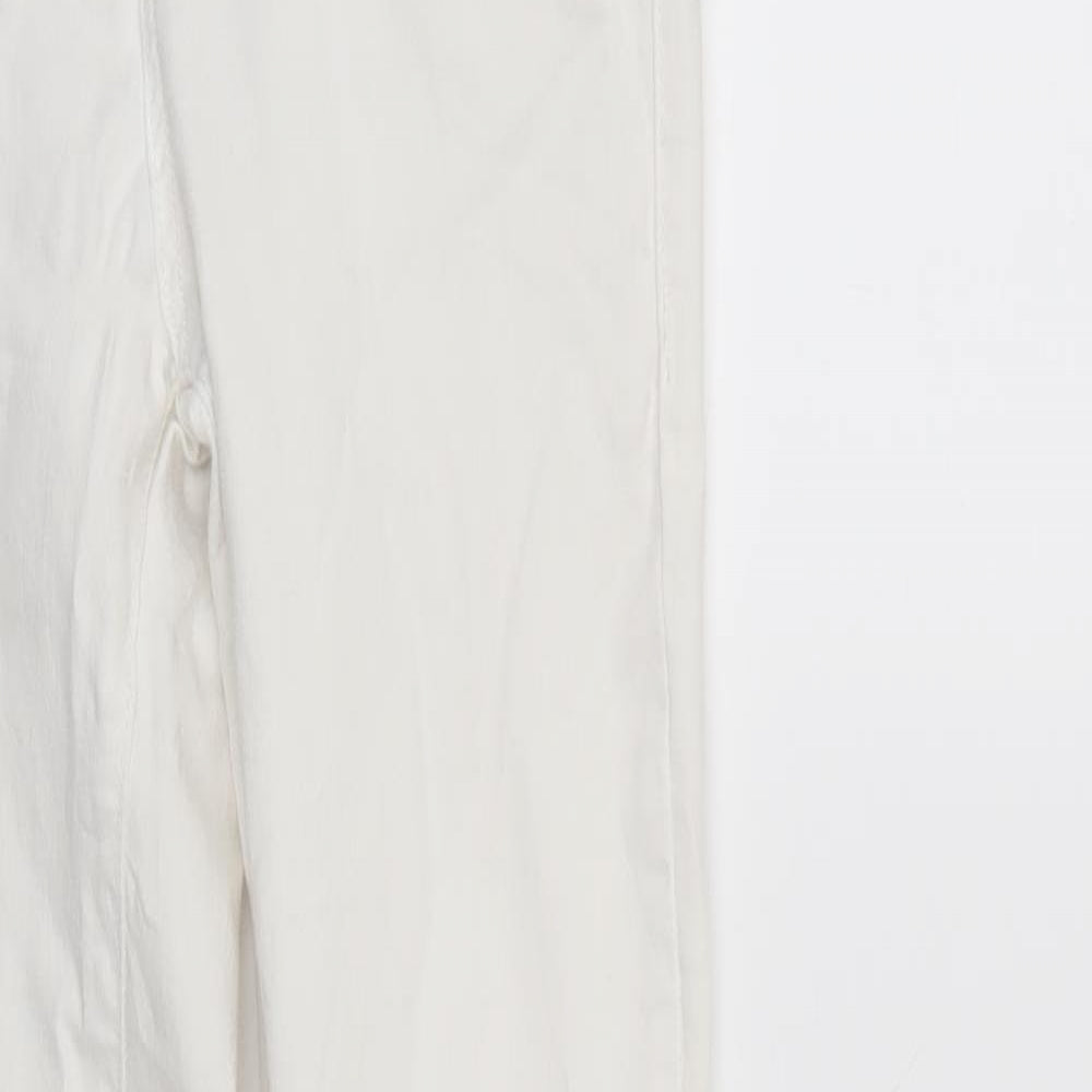 Top Shop Mens White  Denim Straight Jeans Size 28 L30 in