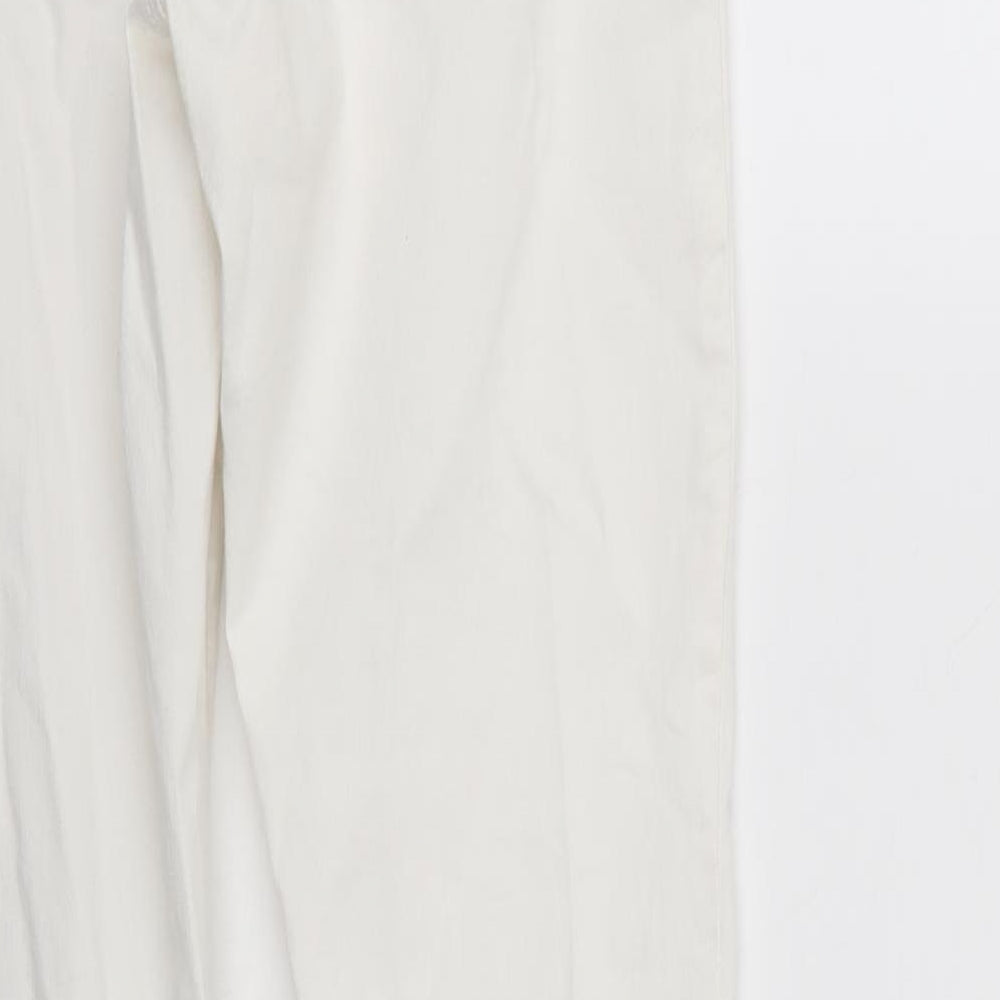 Top Shop Mens White  Denim Straight Jeans Size 28 L30 in