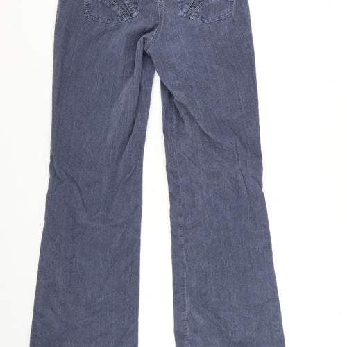 NEXT Womens Blue  Corduroy Bootcut Jeans Size 10 L30 in