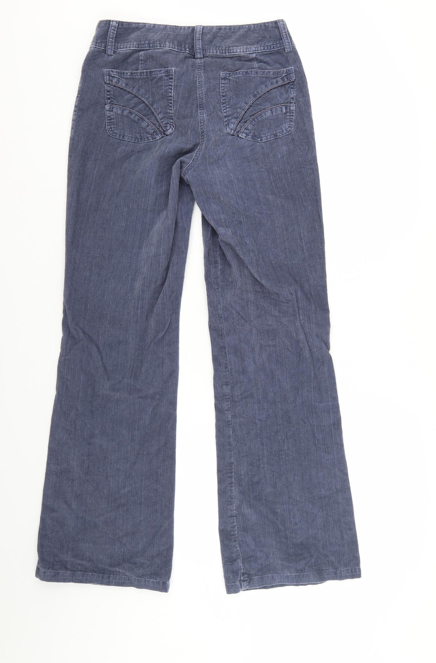 NEXT Womens Blue  Corduroy Bootcut Jeans Size 10 L30 in