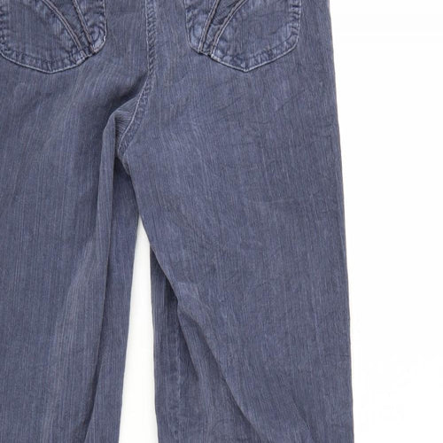 NEXT Womens Blue  Corduroy Bootcut Jeans Size 10 L30 in