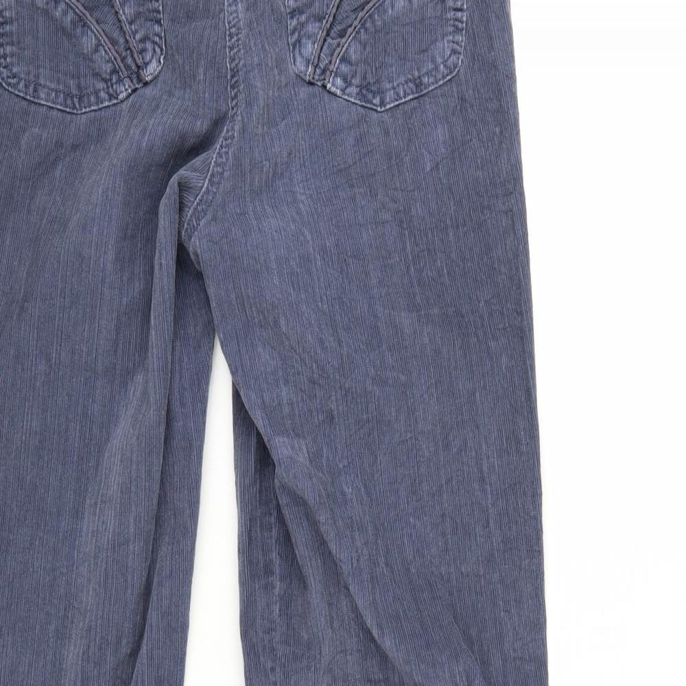 NEXT Womens Blue  Corduroy Bootcut Jeans Size 10 L30 in