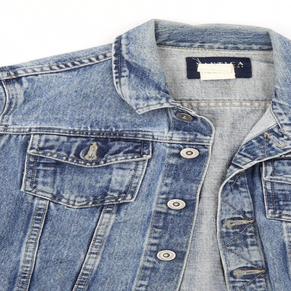 Nautica Womens Blue  Denim Jacket  Size S