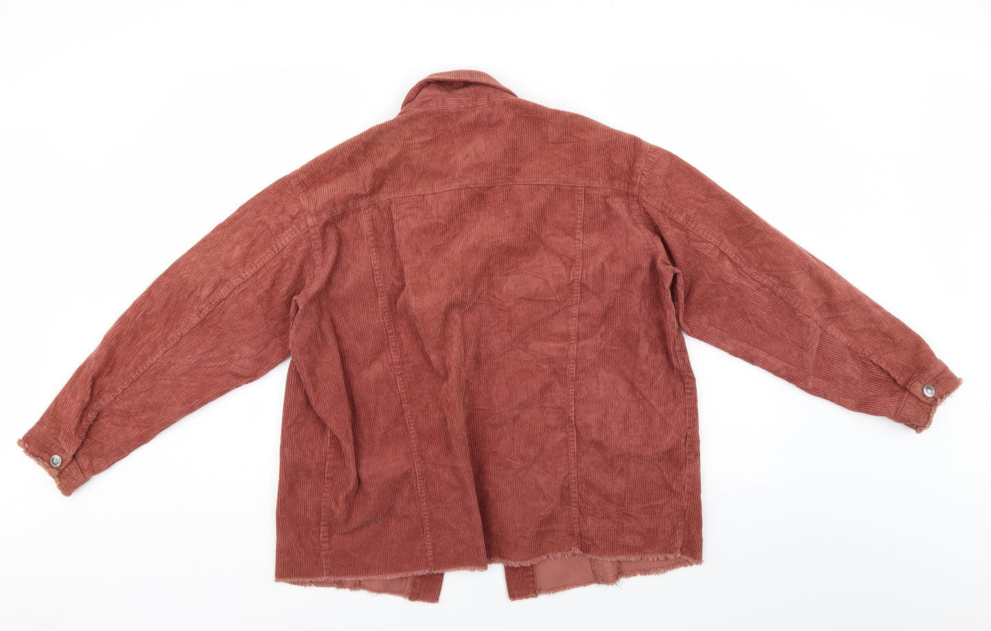Primark Womens Brown  Corduroy Jacket  Size 8  - Distressed around trim