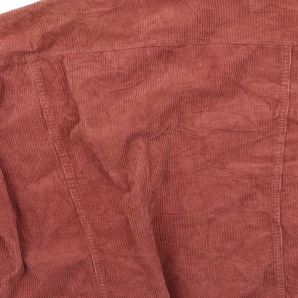 Primark Womens Brown  Corduroy Jacket  Size 8  - Distressed around trim