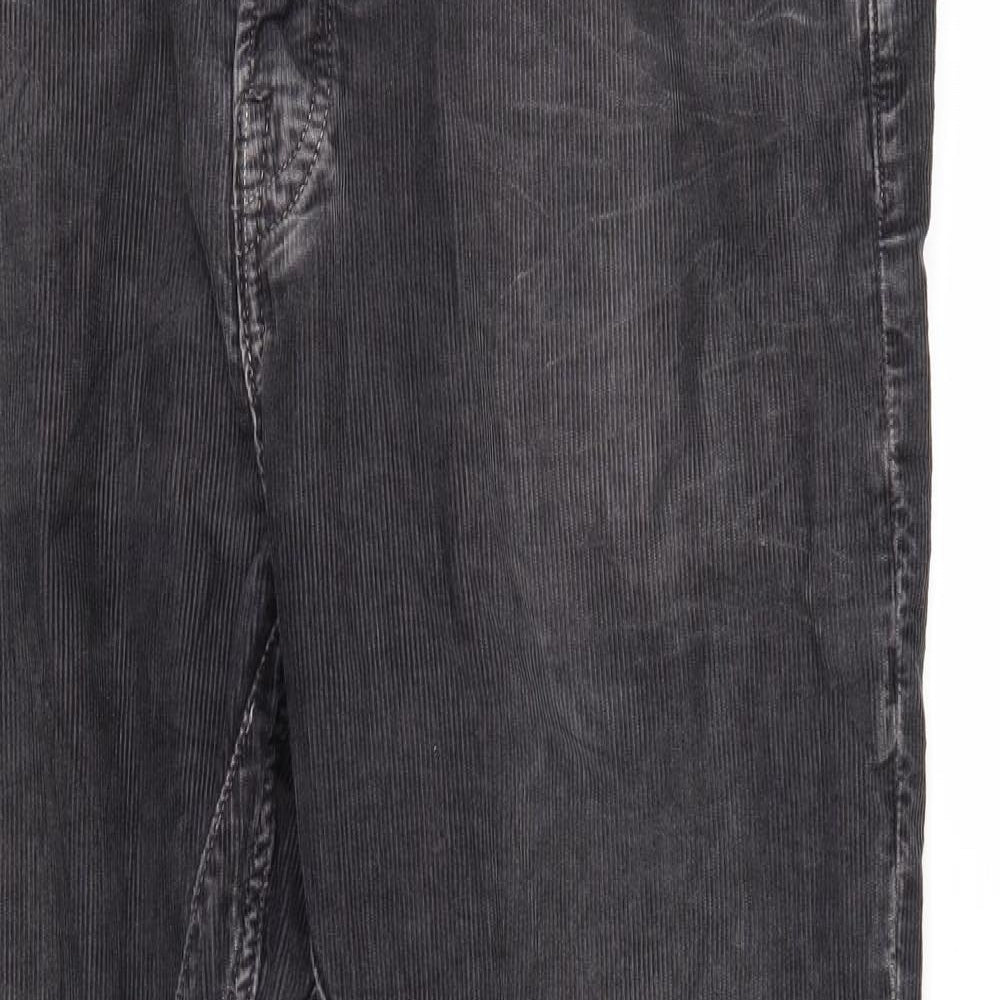 AllSaints Mens Black  Corduroy Trousers  Size 32 L26 in
