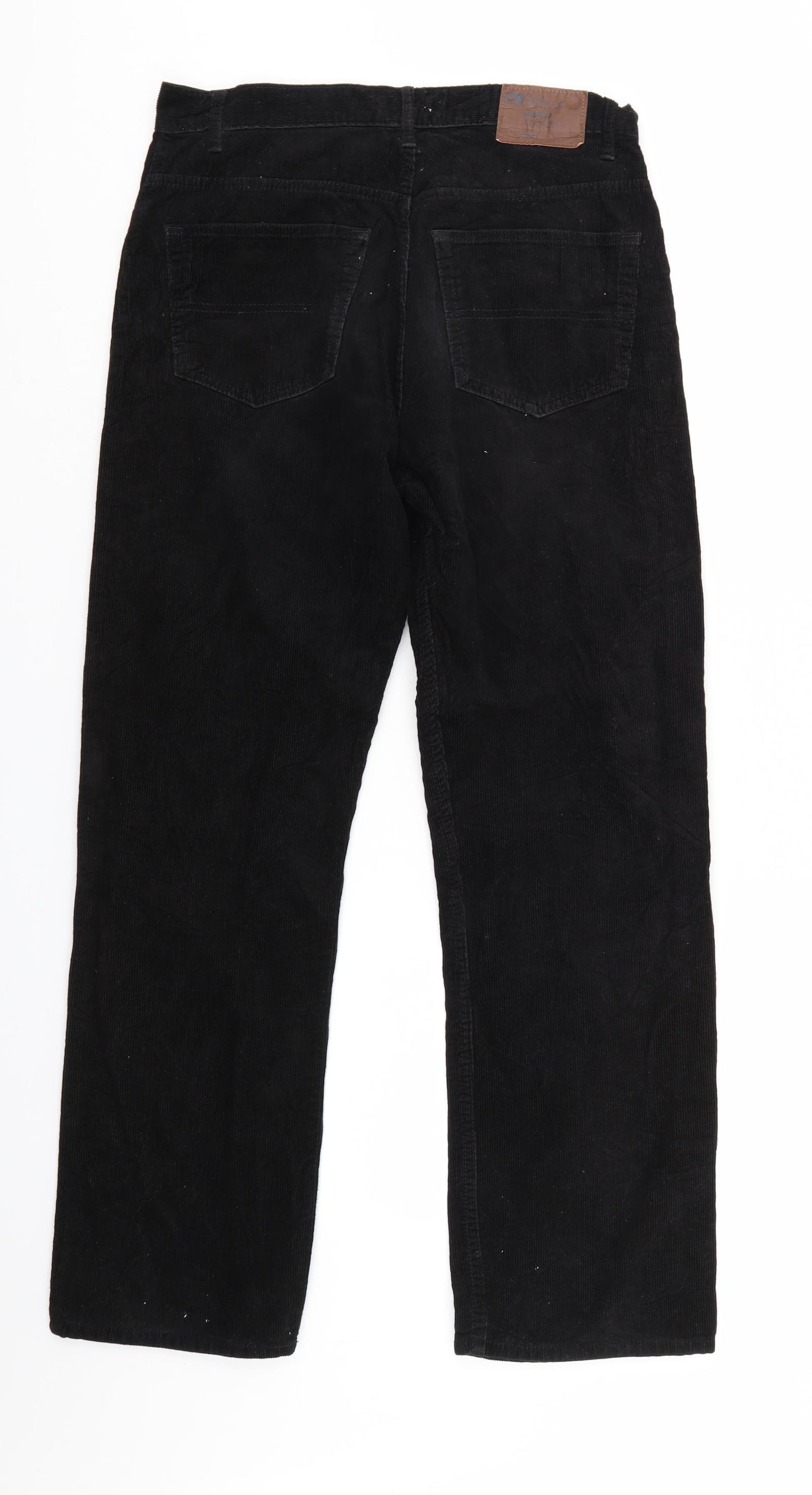 Blue Harbour Mens Black  Corduroy Trousers  Size 32 L31 in