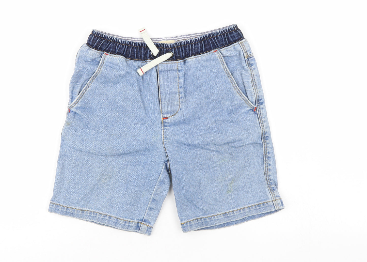 Boden Boys Blue  Denim Chino Shorts Size 8 Years