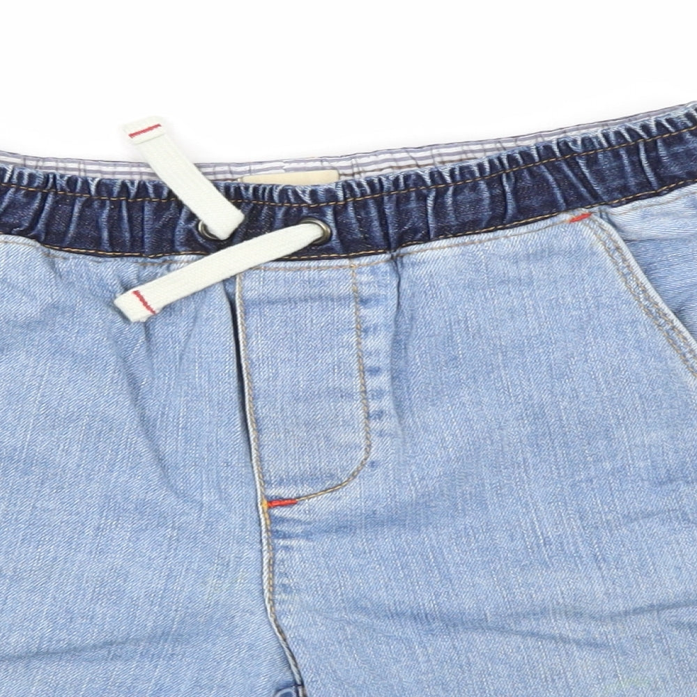Boden Boys Blue  Denim Chino Shorts Size 8 Years