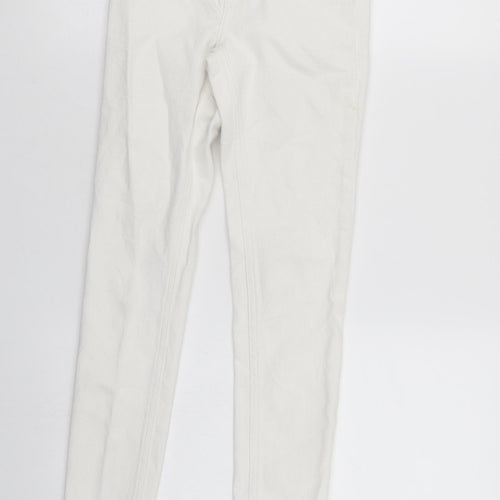 Never Denim Womens White  Denim Capri Jeans Size XS L26 in