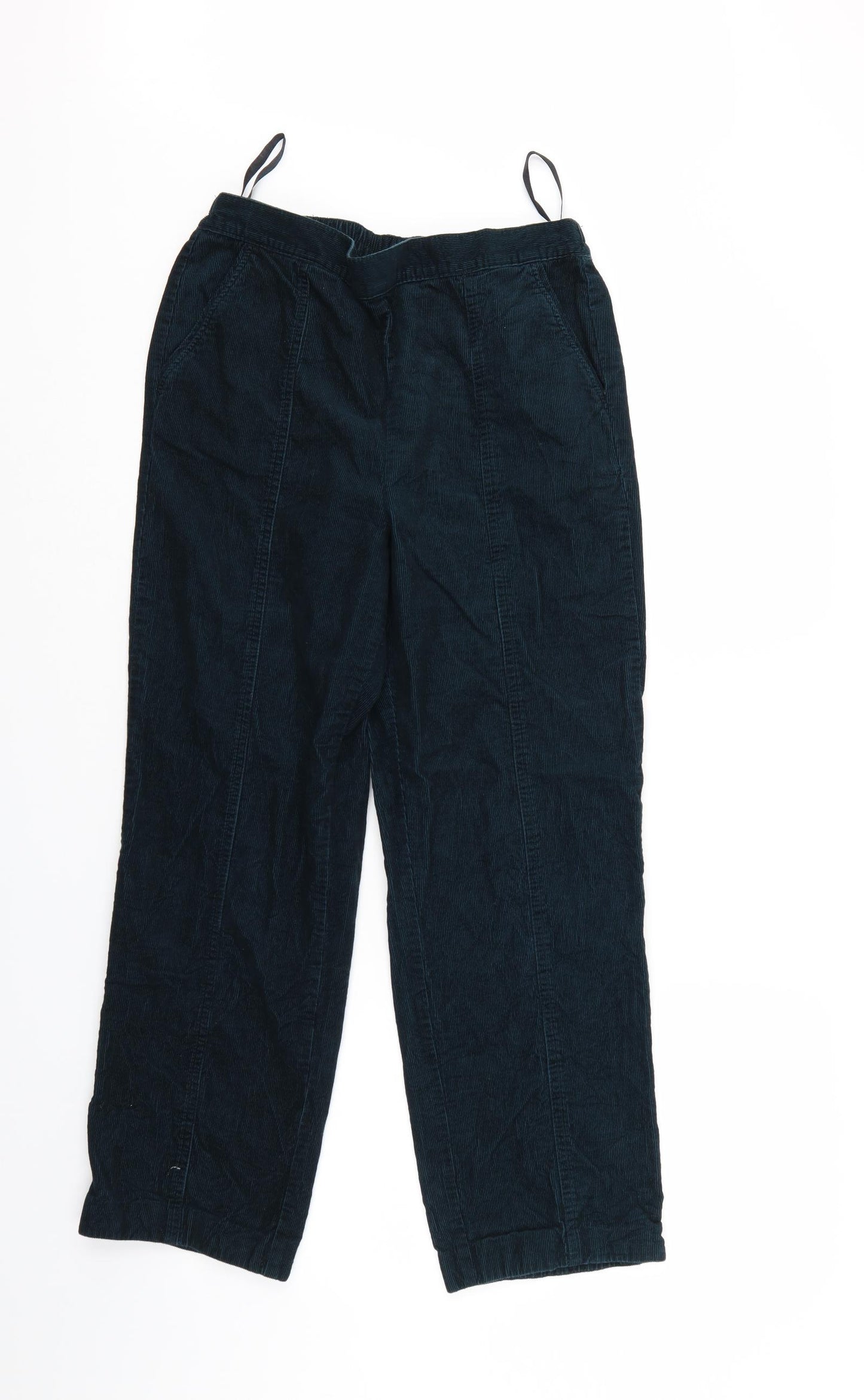 Preworn Womens Green  Corduroy Sweatpants Trousers Size 28 in L26 in