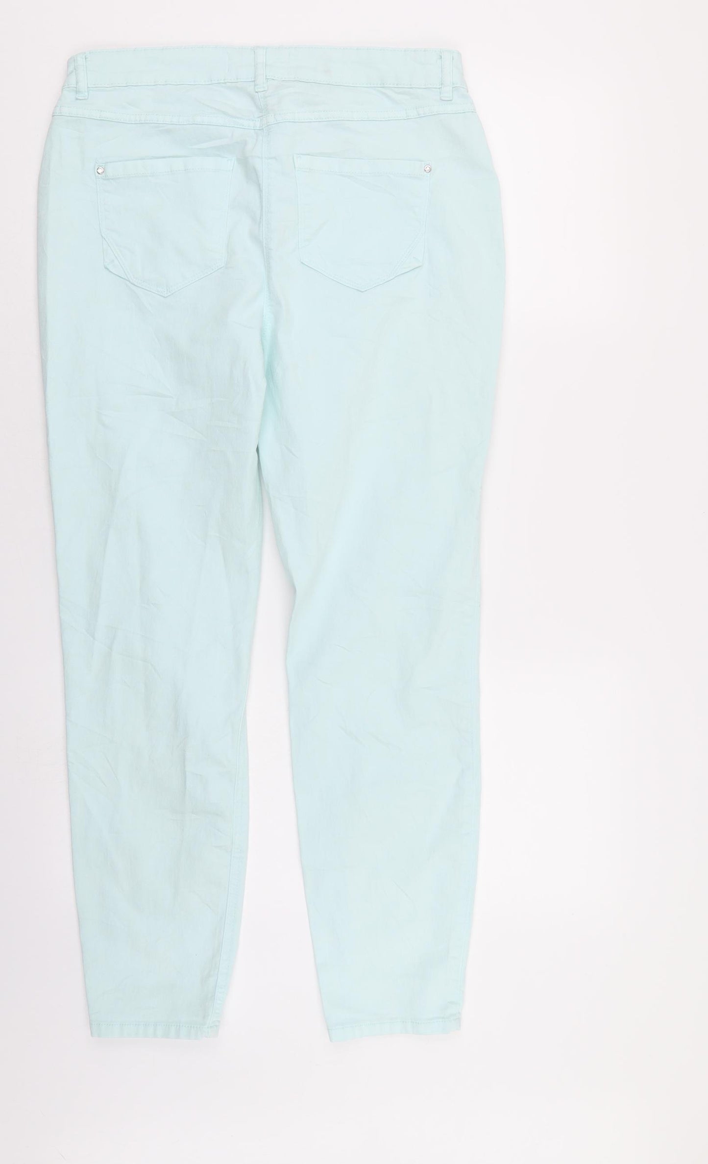 Preworn Womens Blue  Denim Skinny Jeans Size 30 in L28 in - Very pale Blue