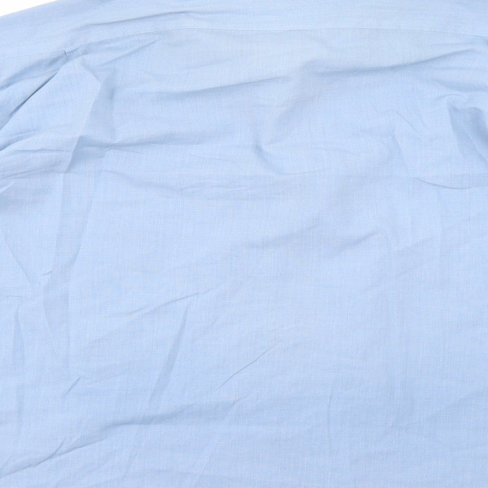 Armando Mens Blue    Dress Shirt Size 16