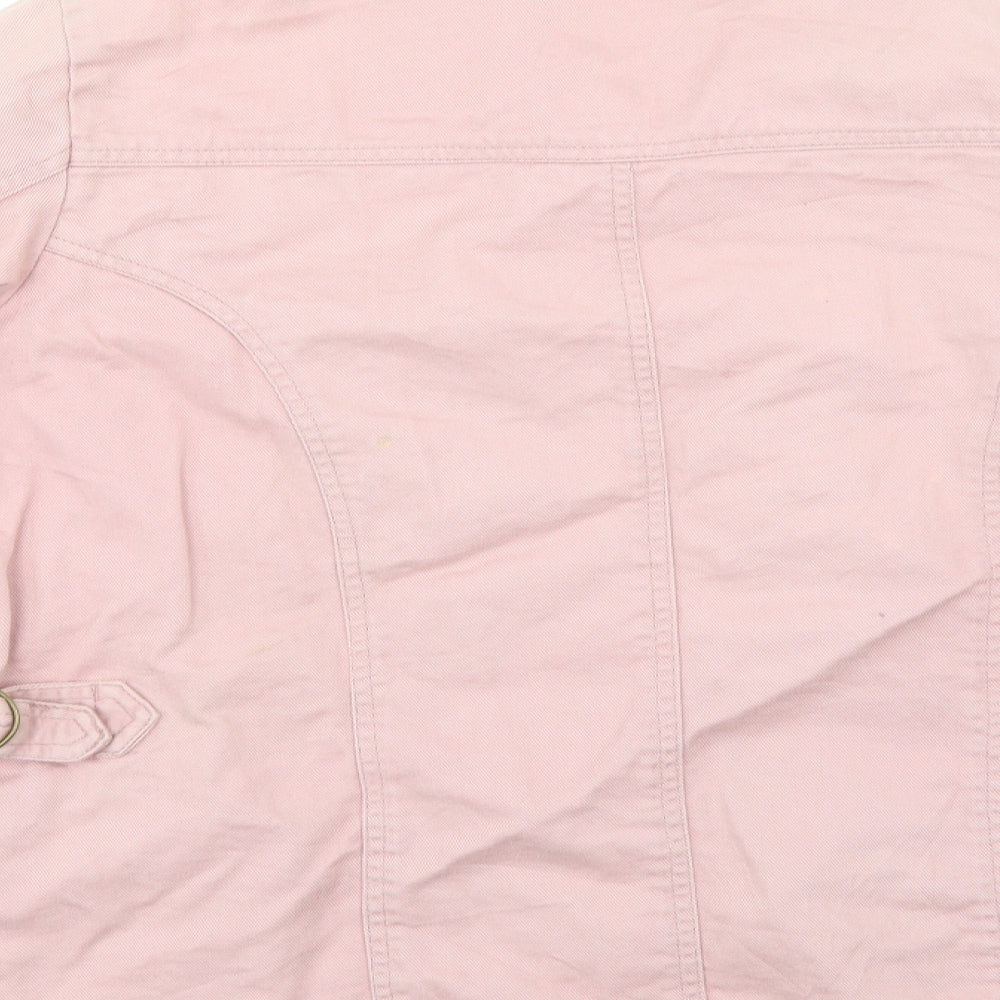 union Blues Womens Pink  Denim Jacket  Size 16