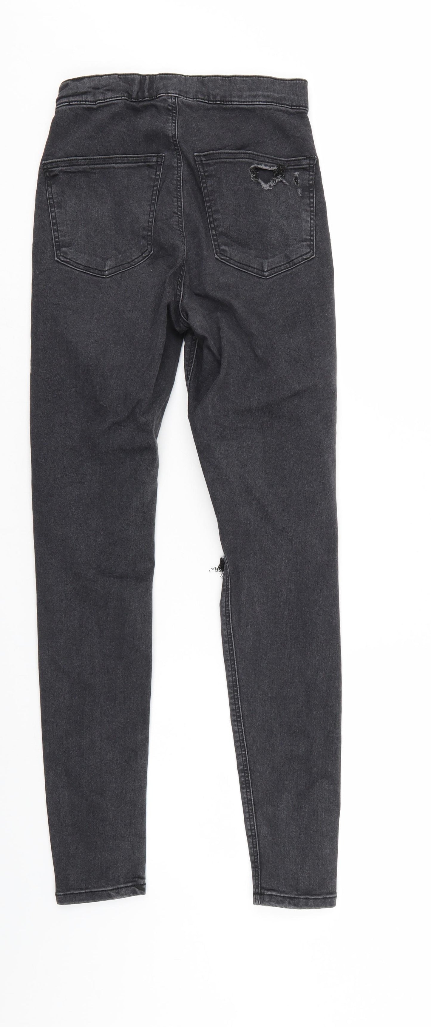 Top Shop Mens Black  Denim Skinny Jeans Size 28 L32 in