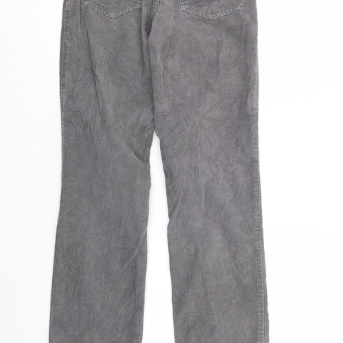 levis Mens Grey  Corduroy Trousers  Size 27 L34 in