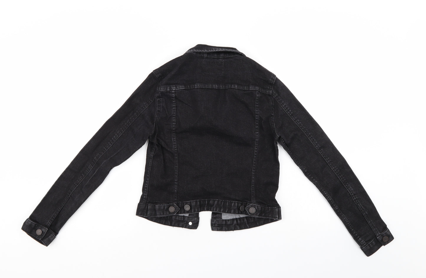 Pull&Bear Womens Black  Denim Jacket  Size S