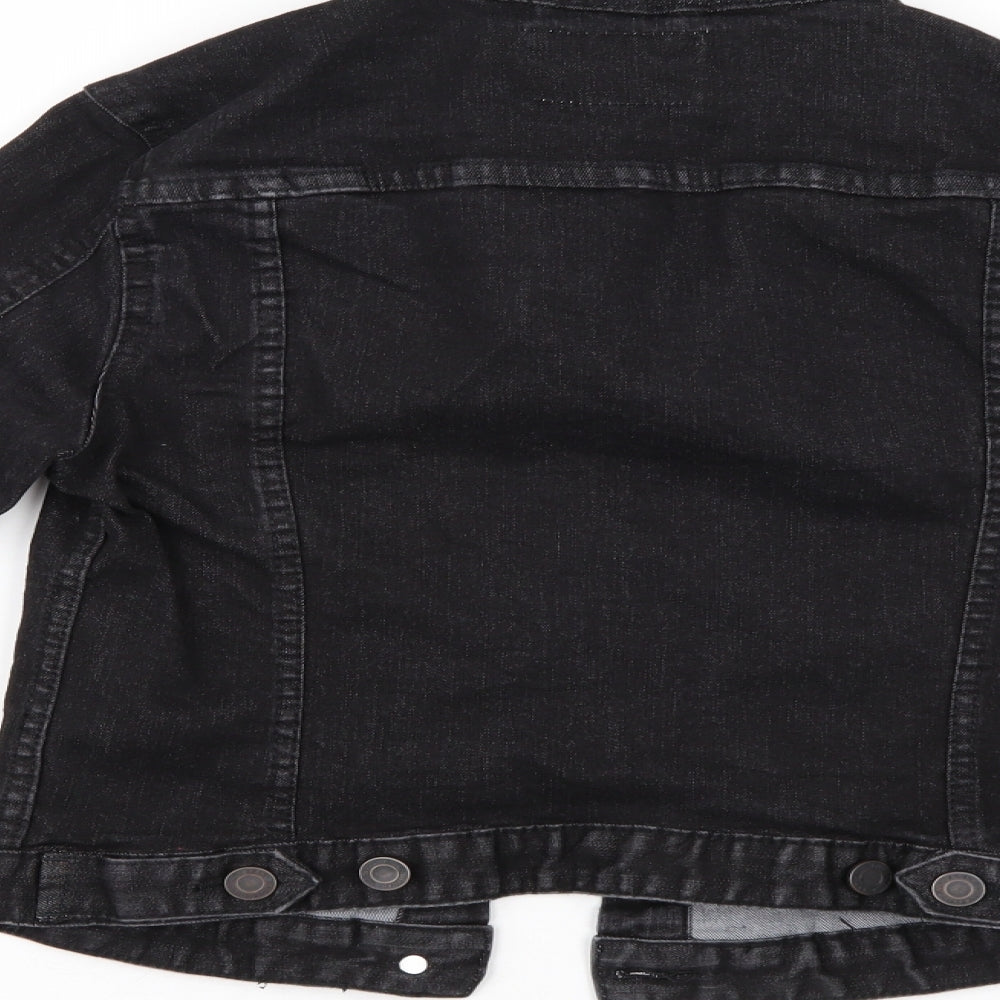 Pull&Bear Womens Black  Denim Jacket  Size S