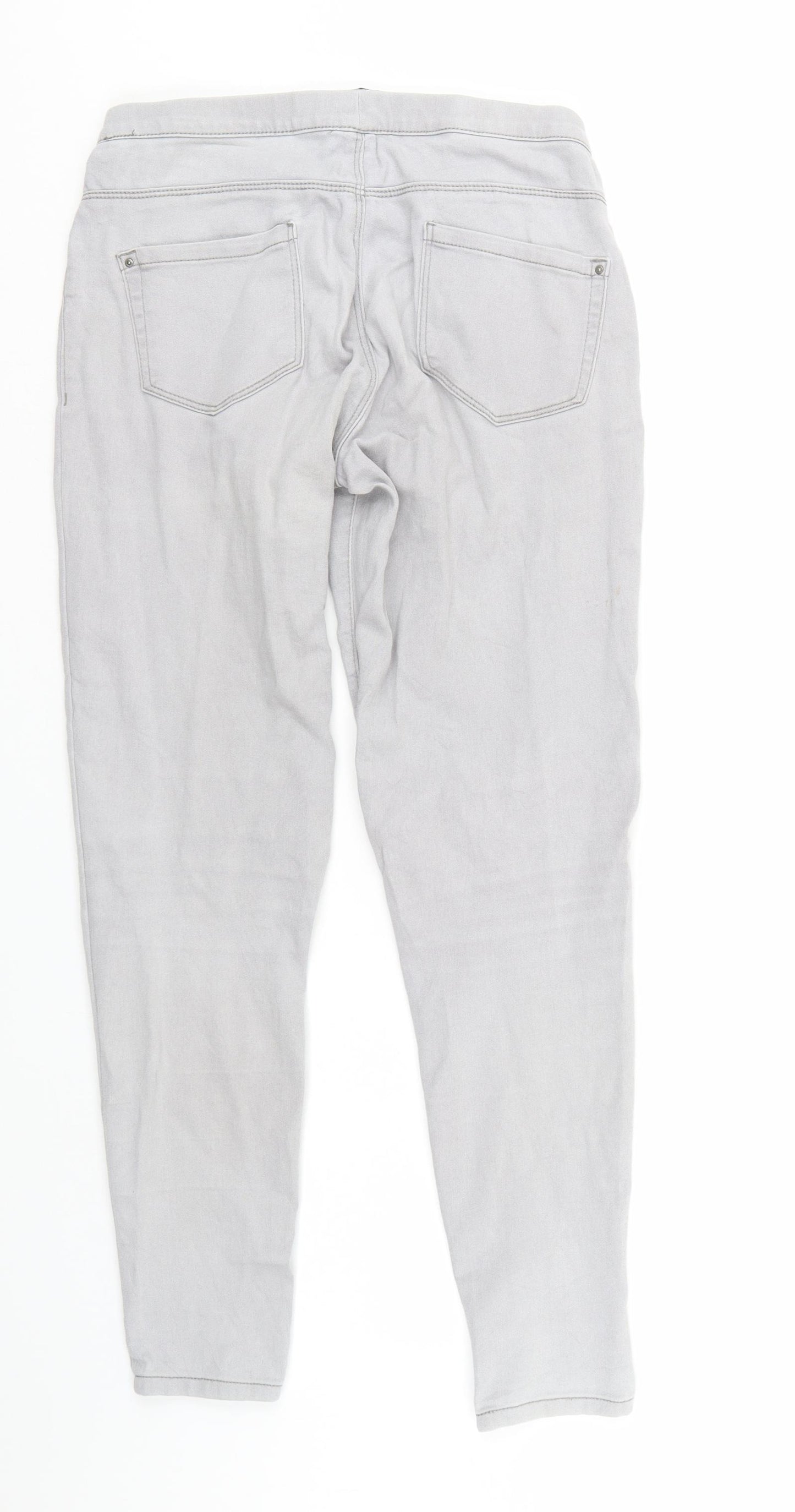 Denim & Co. Womens Grey  Denim Jegging Jeans Size 10 L28 in