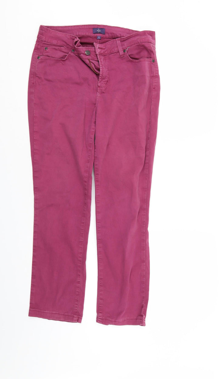 NxDYJ Womens Purple Denim Straight Jeans Size 8 L28 in
