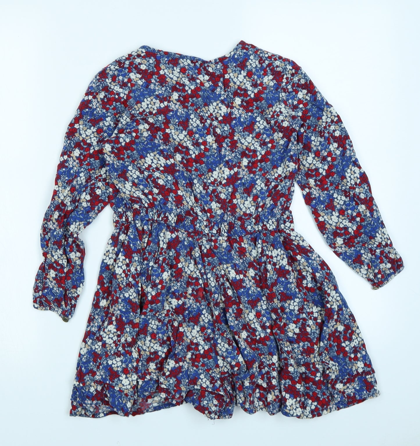 NEXT Girls Red Floral  Playsuit One-Piece Size 8 Years
